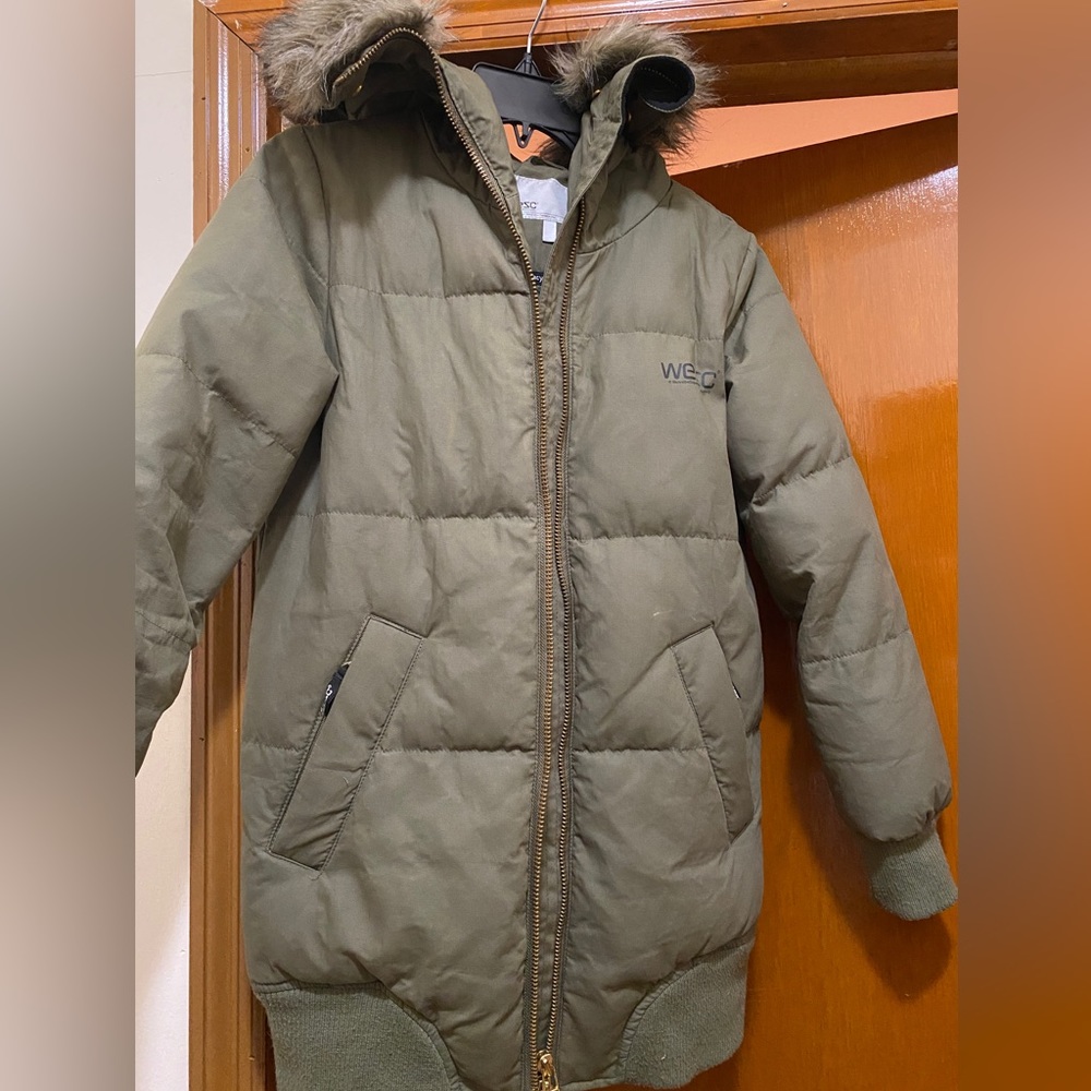 WESC WOMEN GREEN COAT